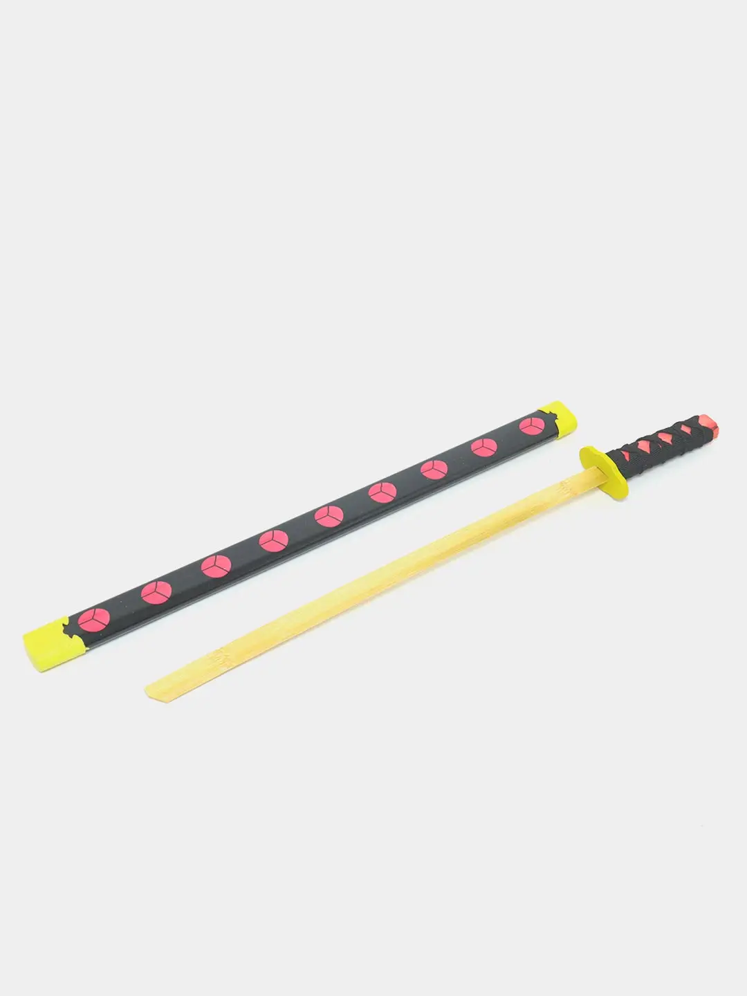 Bolalar o'yinlari uchun katana qilich Art. 14024, qizil/qora/sariq. Kodi. 10446 — 6-rasm