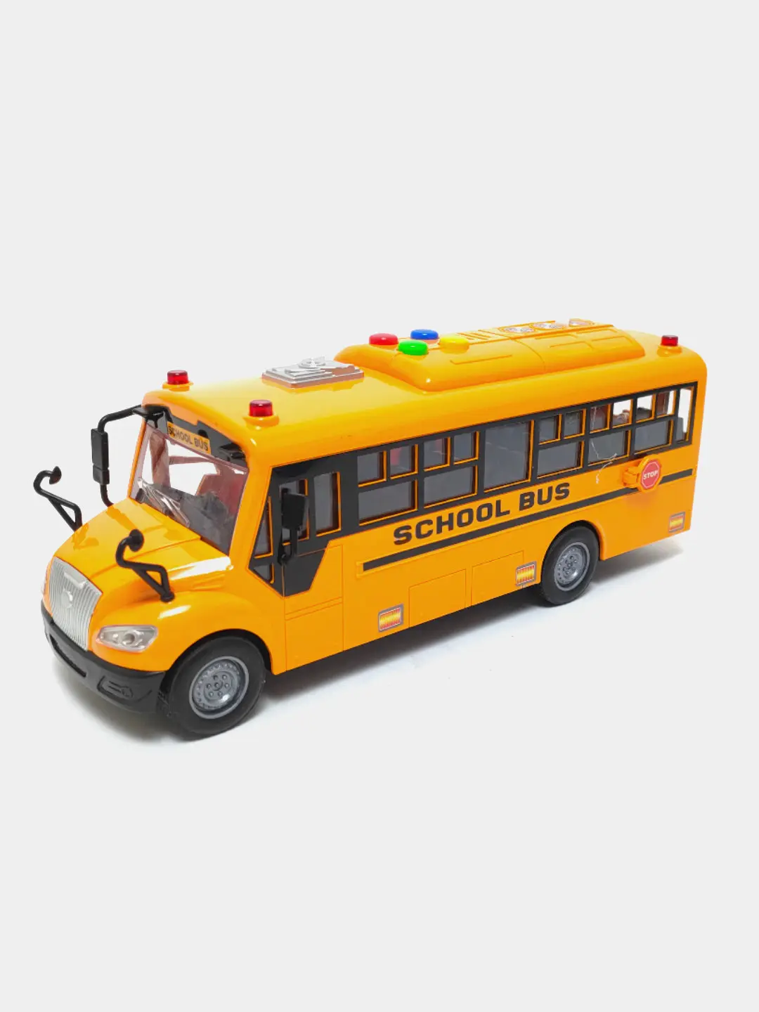 Bolalar uchun maktab avtobusi City Series inersion, chiroqli va ovozli o'yinchoq — 3-rasm