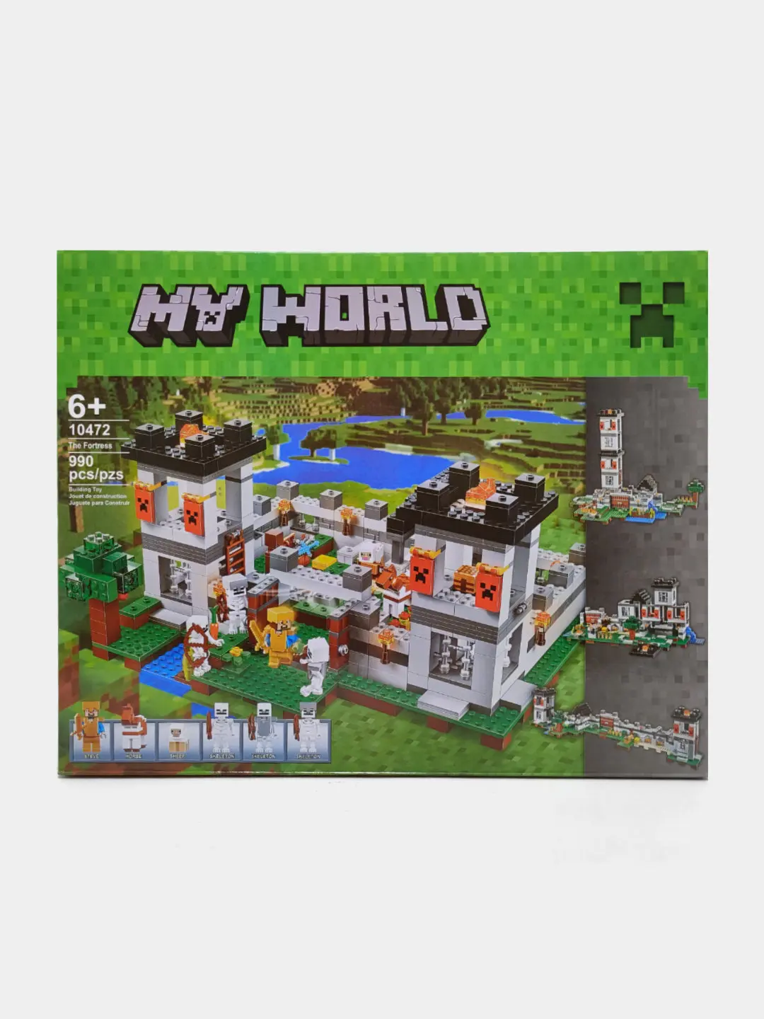 Minecraft Krepost Konstruktori, 990 dona, 6+ yosh uchun, 4 tasida 1 — 5-rasm