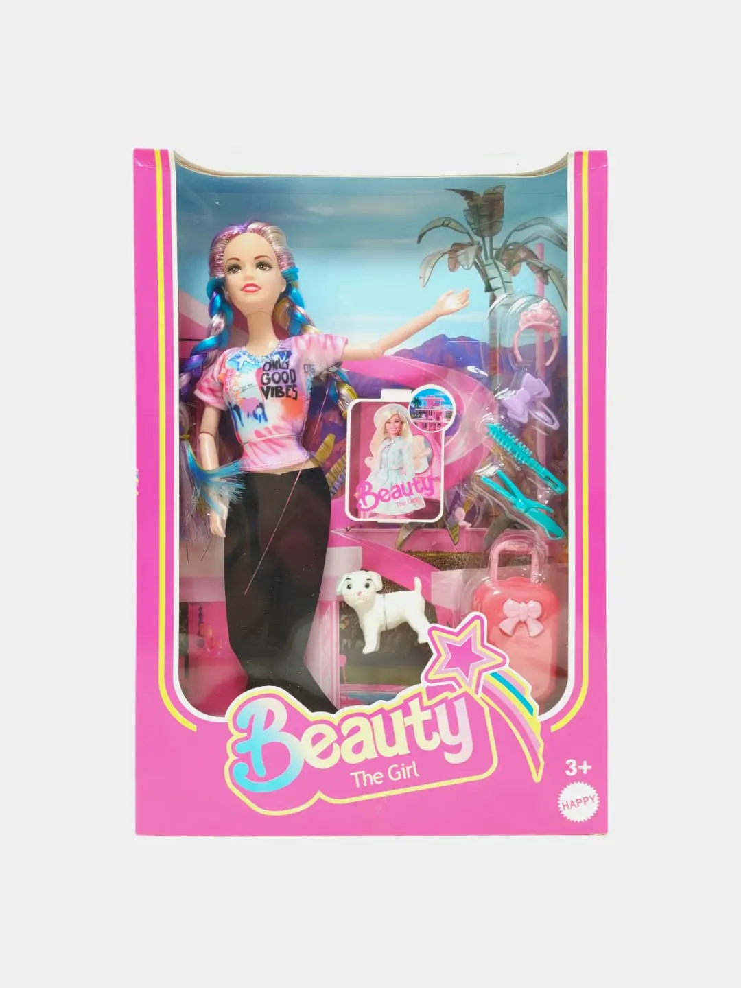 Barbie Beauty Qizlar UCHUN moda qo'g'irchoq, aksessuarlar bilan, 3 yoshdan boshlab — 5-rasm