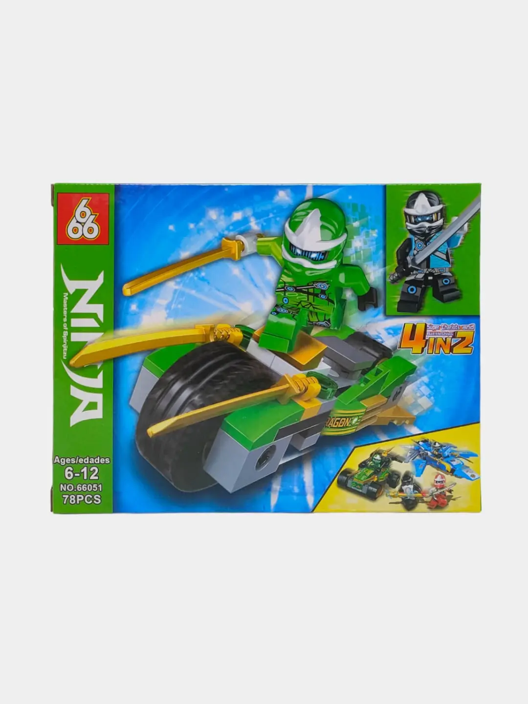 Ninja konstruktori 84 detall, Uchuvchi apparat yig'ish, 6-12 yoshli bolalar uchun — 6-rasm