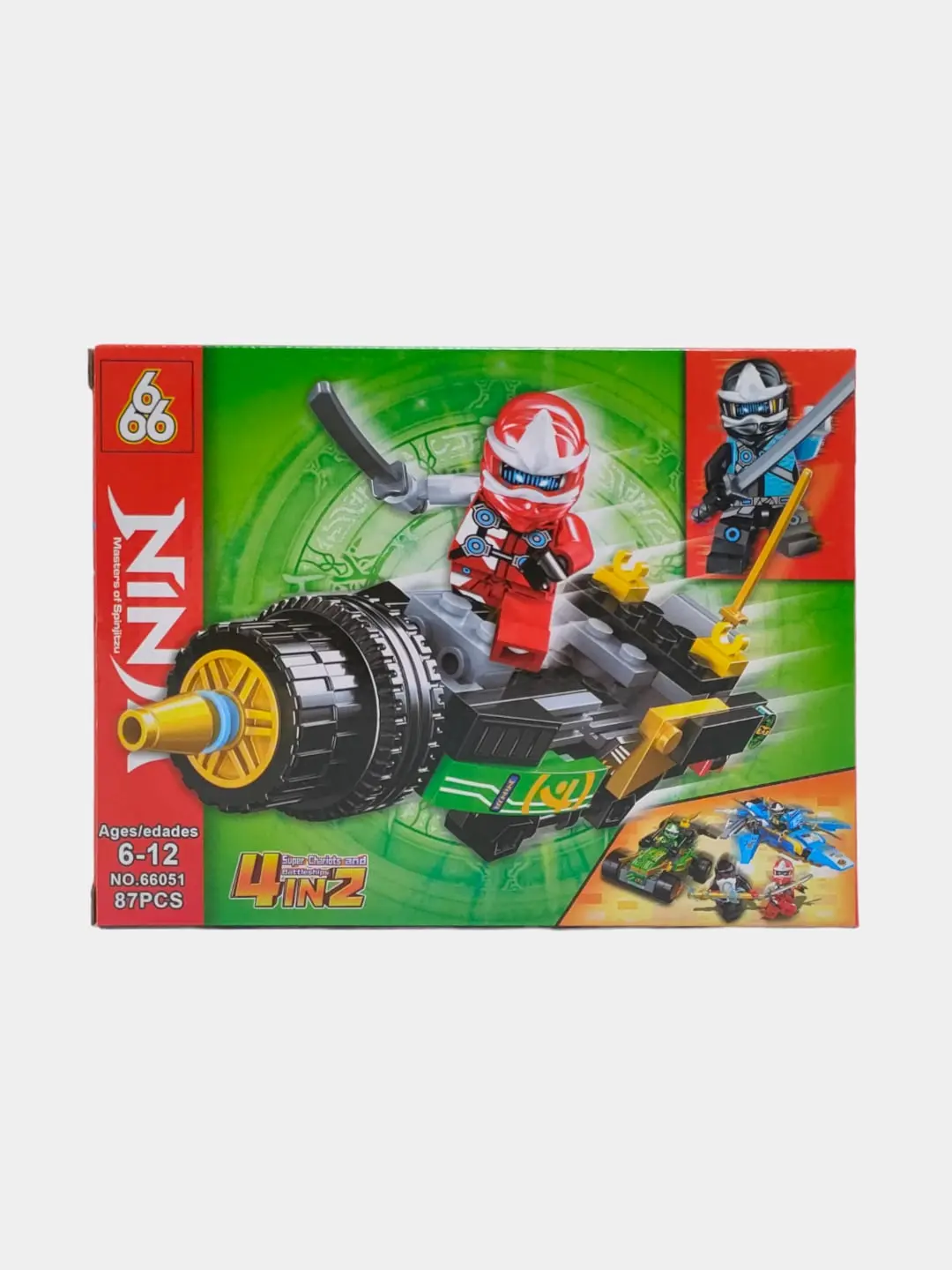 Ninja konstruktori 84 detall, Uchuvchi apparat yig'ish, 6-12 yoshli bolalar uchun — 7-rasm