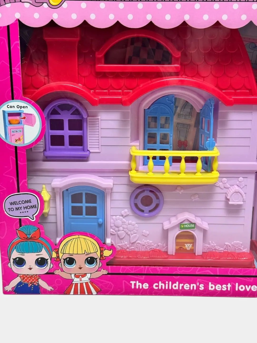 LOL Warm House kukol uyi mebel va kukollar bilan, Pushti, 3+ yoshli qizlar uchun — 7-rasm