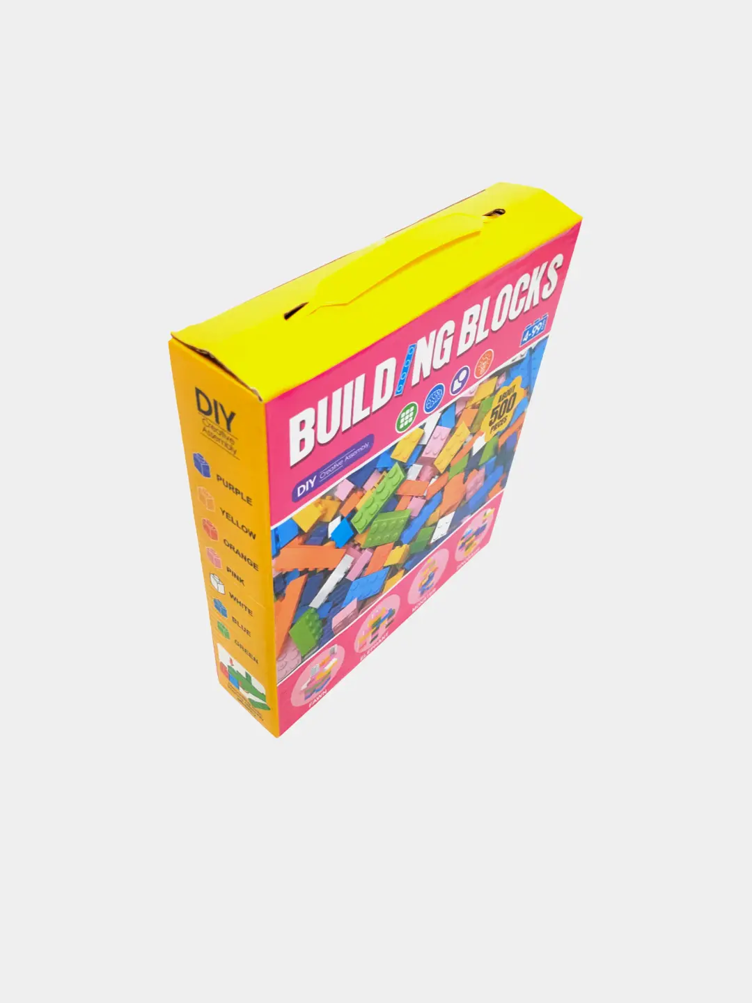 Rivojlantiruvchi bloklar to'plami Building Blocks, 500 ta detall, 4-99 yoshli bolalar uchun. Ijodkorlikni rag'batlantiradi — 5-rasm