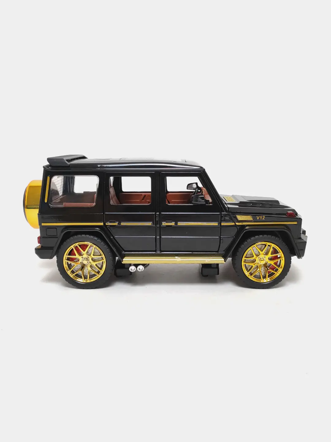Kolleksiya Mercedes-Benz Gelandewagen G63 qora oltin 25 sm. — 3-rasm