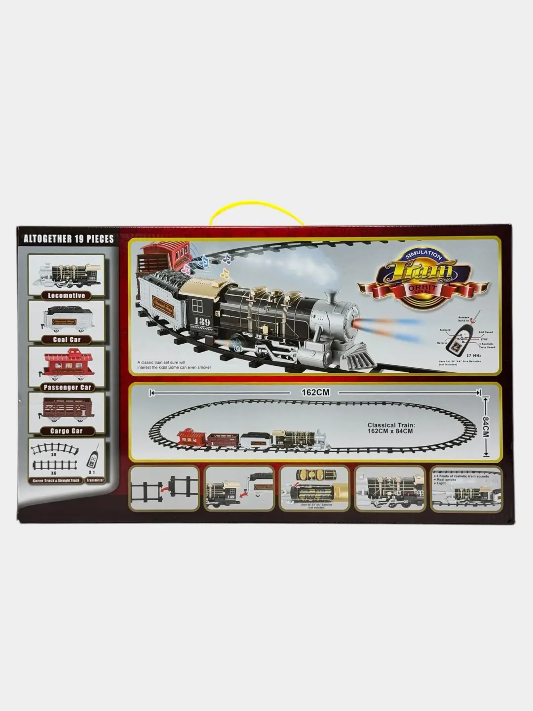 Orbit Train 3054 temir yo'li, pultli boshqaruvli, rivojlantiruvchi, 3 yoshdan bolalar uchun — 4-rasm