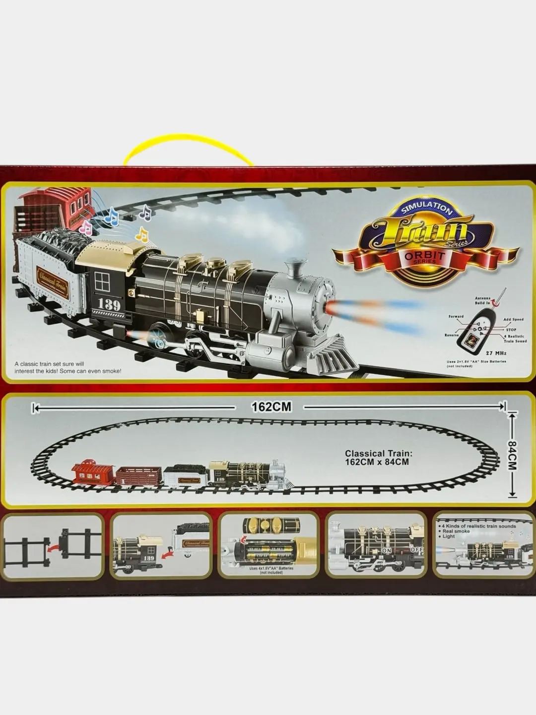Orbit Train 3054 temir yo'li, pultli boshqaruvli, rivojlantiruvchi, 3 yoshdan bolalar uchun — 6-rasm