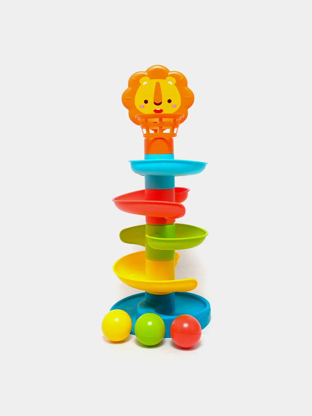 Plastik Roll Ball HE8067 Bolalar Uchun Rivojlantiruvchi minorasi, Motorika, Ranglar — 2-rasm