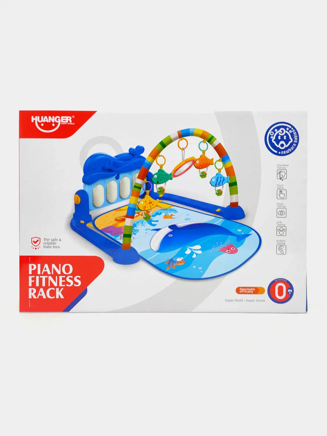 Piano Fitness Rack Kit va do'stlari rivojlantiruvchi o'yin gilamchasi musiqiy pianino bilan — 2-rasm