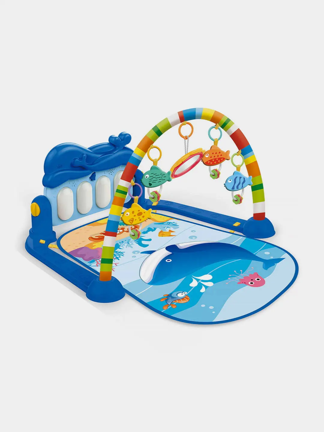 Piano Fitness Rack Kit va do'stlari rivojlantiruvchi o'yin gilamchasi musiqiy pianino bilan — 3-rasm