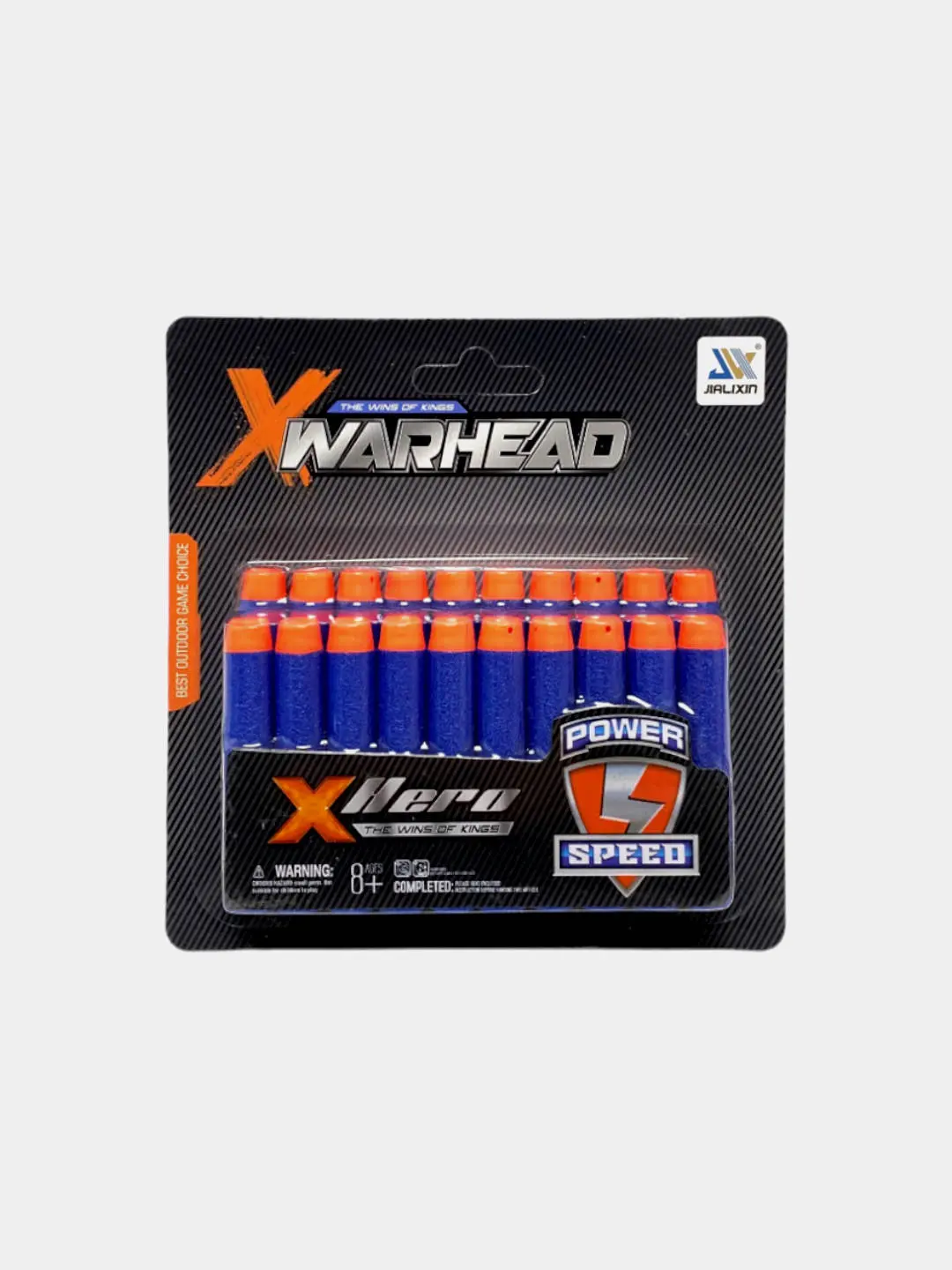 X-Hero Warhead Jialixin uchun yumshoq jismoniy, 20 ta xavfsiz o'q-daraxtlar 8+ yoshli bolalar uchun Kod. 13394