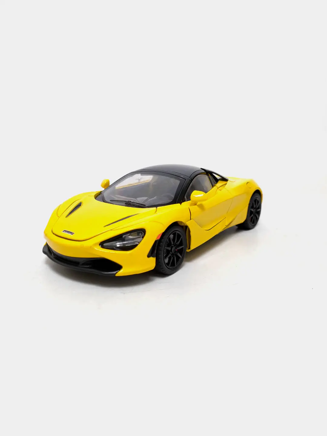 McLaren 720S Spider metall o'yinchoq mashina modeli 1:24 kolleksiya uchun oq — 2-rasm