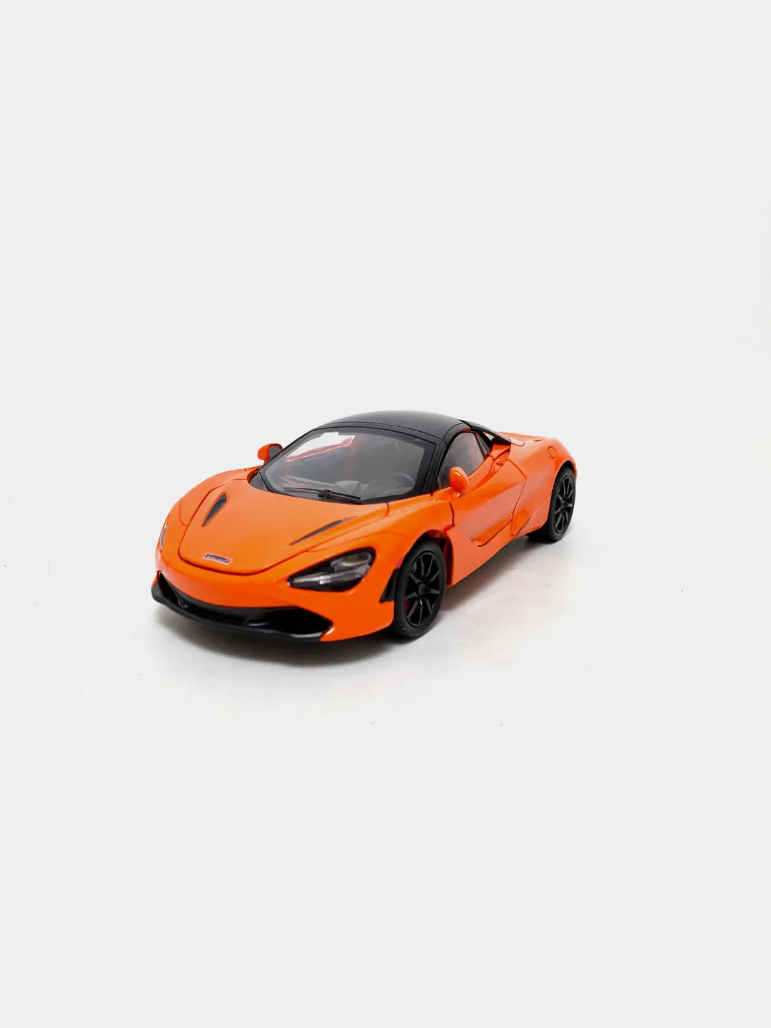 McLaren 720S Spider metall o'yinchoq mashina modeli 1:24 kolleksiya uchun oq — 4-rasm