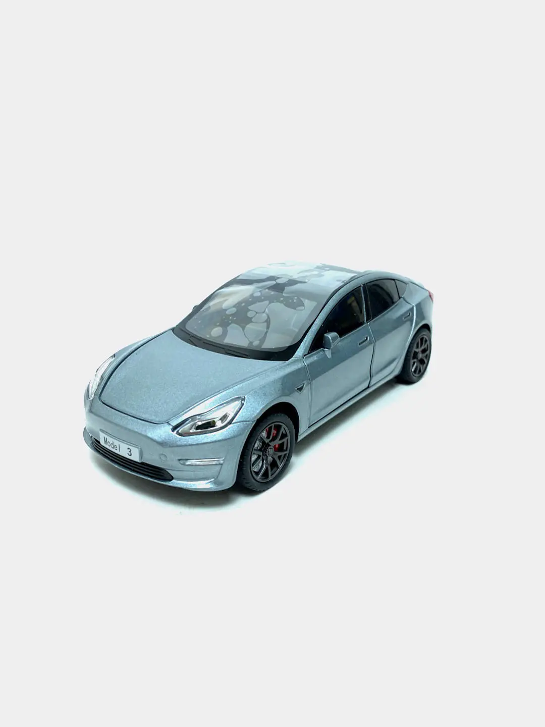 Tesla Model 3 1:24 qora va qizil bolalar mashinasi kolleksiya 20 sm. — 2-rasm