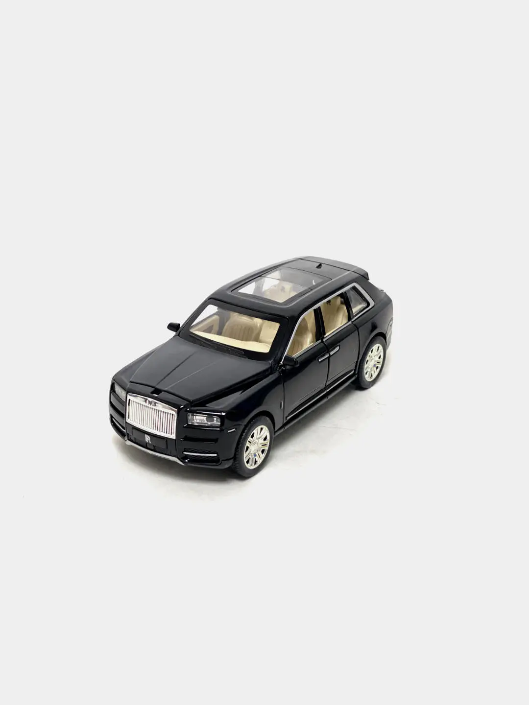 Металлическая машинка Rolls-Royce Cullinan, 1:24, с инерционным механизмом, для детей от 3 лет, открывающиеся двери
