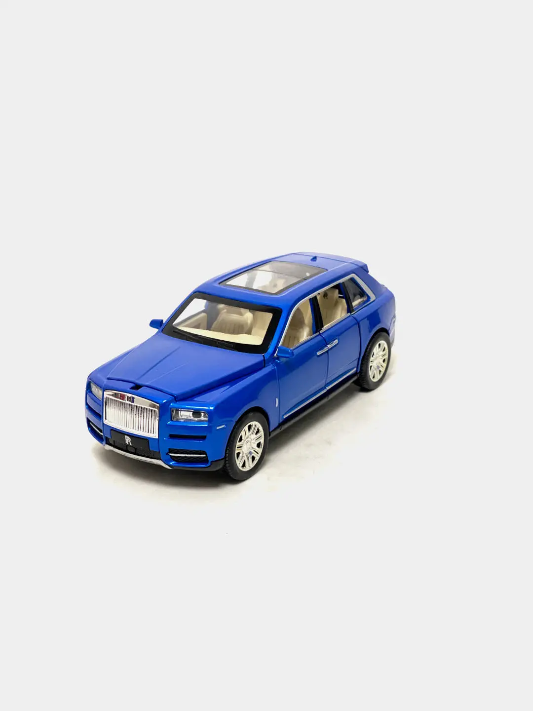 Newao Rolls-Royce Cullinan metal mashina, 1:24, ichki mexanizmi bilan, 3 yoshdan boshlab bolalar uchun, ochiladigan eshiklar — 2-rasm