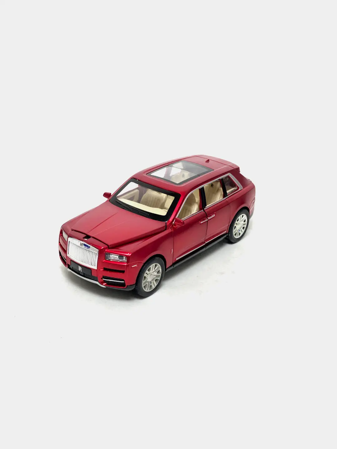 Newao Rolls-Royce Cullinan metal mashina, 1:24, ichki mexanizmi bilan, 3 yoshdan boshlab bolalar uchun, ochiladigan eshiklar — 3-rasm