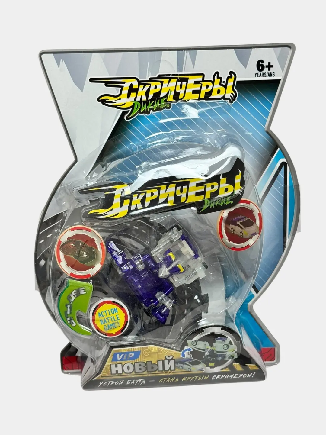 Skrichers Tobot Transformeri, Jangovar mashina-robot, 6 yoshdan boshlab o'yinchoq to'plami — 2-rasm