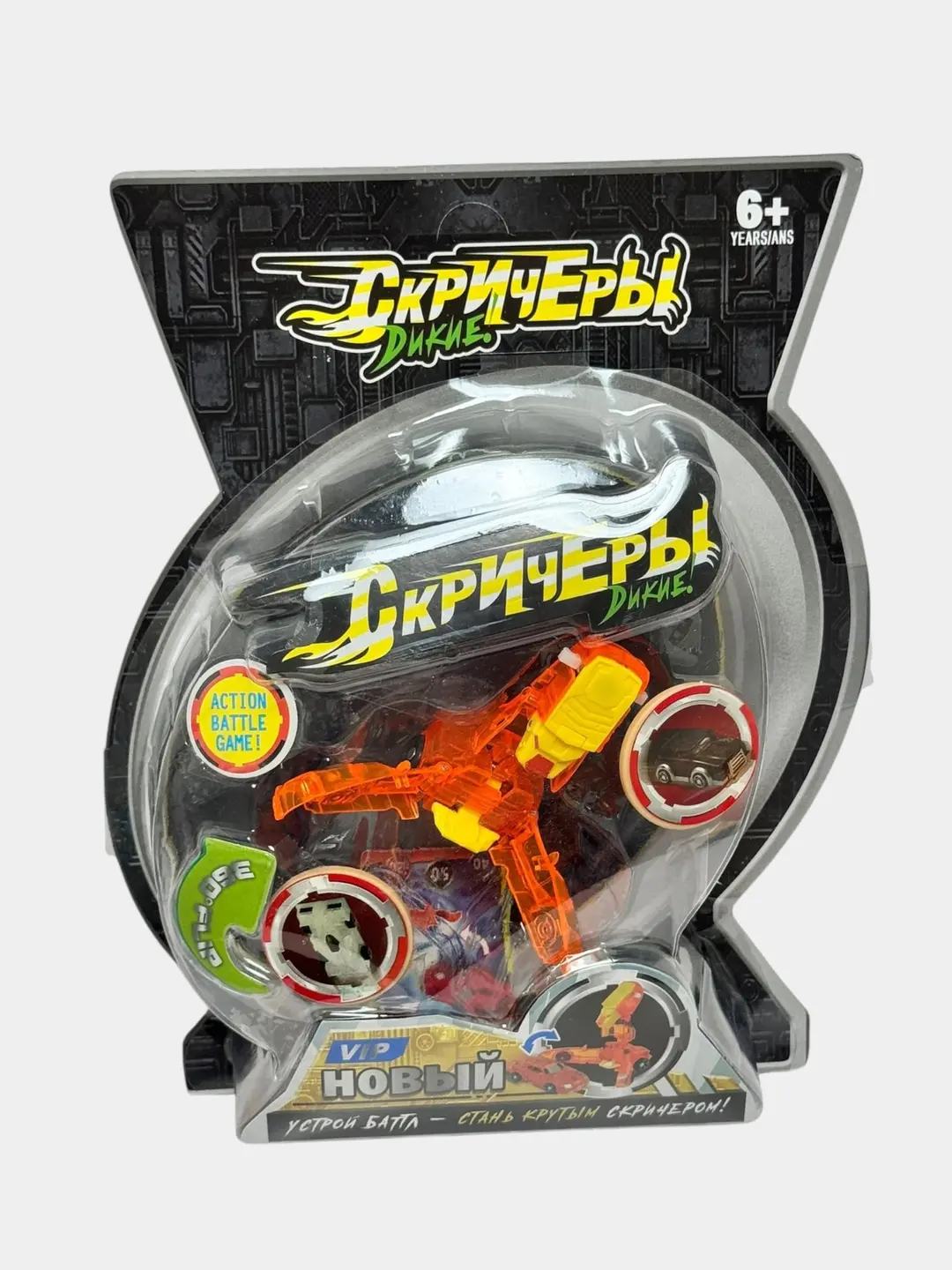 Skrichers Tobot Transformeri, Jangovar mashina-robot, 6 yoshdan boshlab o'yinchoq to'plami — 4-rasm