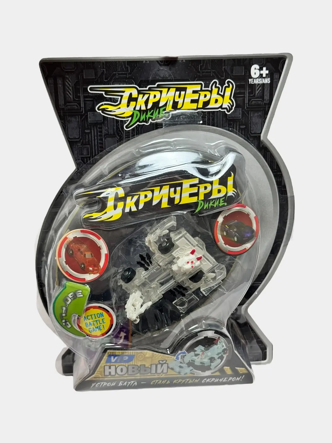 Skrichers Tobot Transformeri, Jangovar mashina-robot, 6 yoshdan boshlab o'yinchoq to'plami — 6-rasm
