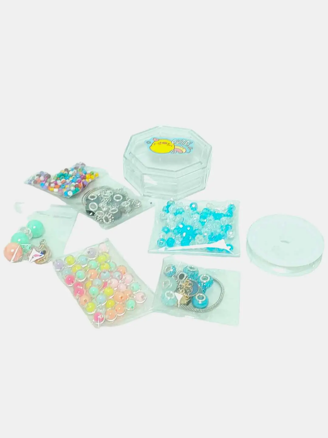 Fashion Jewelry ijodiy to'plami, Bezklarni yasash uchun munchoq va pingi, 3 yoshdan katta qizlar uchun, Motorika rivojlanishi — 2-rasm