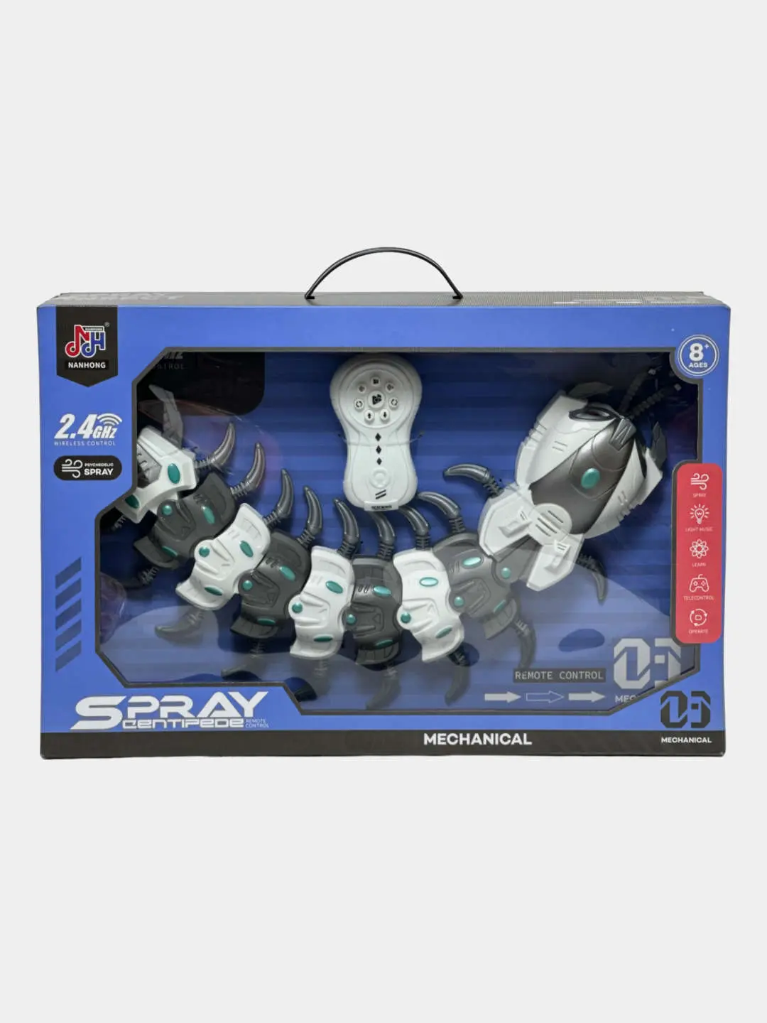 Radio boshqariladigan Robot Skolopendra 2,4 GHz qora-oq zamonaviy R/U — 2-rasm