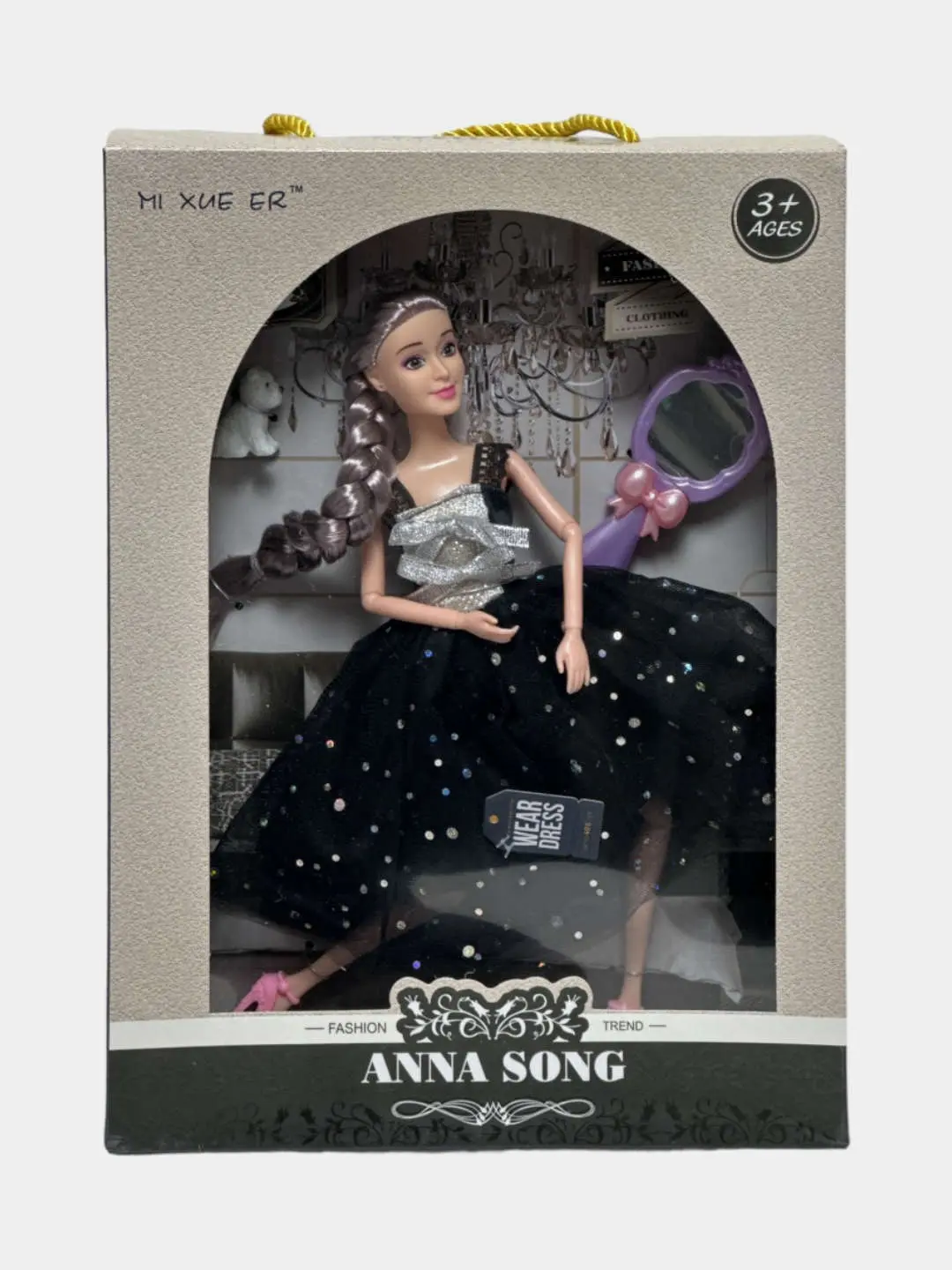 Anna Song stildagi qizlar uchun zamonaviy o'yinchoq paylitli 30 sm. — 2-rasm