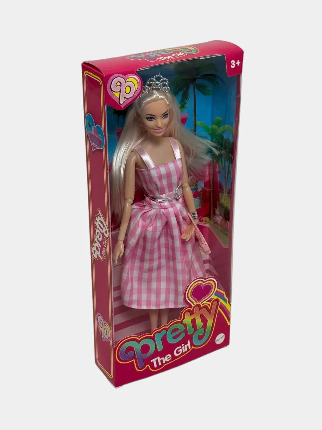 Barbie Pretty Girl Kuklasi, Kiyim va diademali uslubli moda ustalari, 3 yoshdan katta qizlar uchun, Rivojlantiruvchi o'yinchoq — 5-rasm