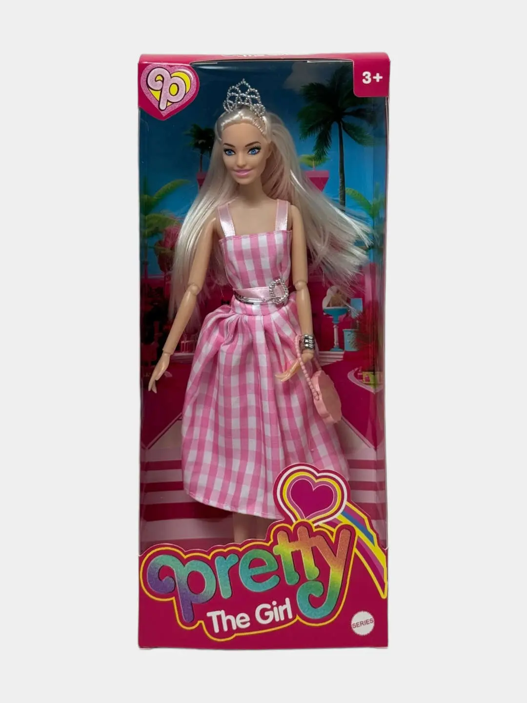 Barbie Pretty Girl Kuklasi, Kiyim va diademali uslubli moda ustalari, 3 yoshdan katta qizlar uchun, Rivojlantiruvchi o'yinchoq — 6-rasm