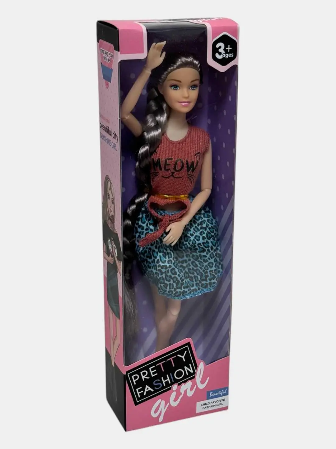 Pretty Fashion 30 sm balandlikdagi dolça fashionli o'yinchoq qizlar uchun sariq futbolka. — 3-rasm