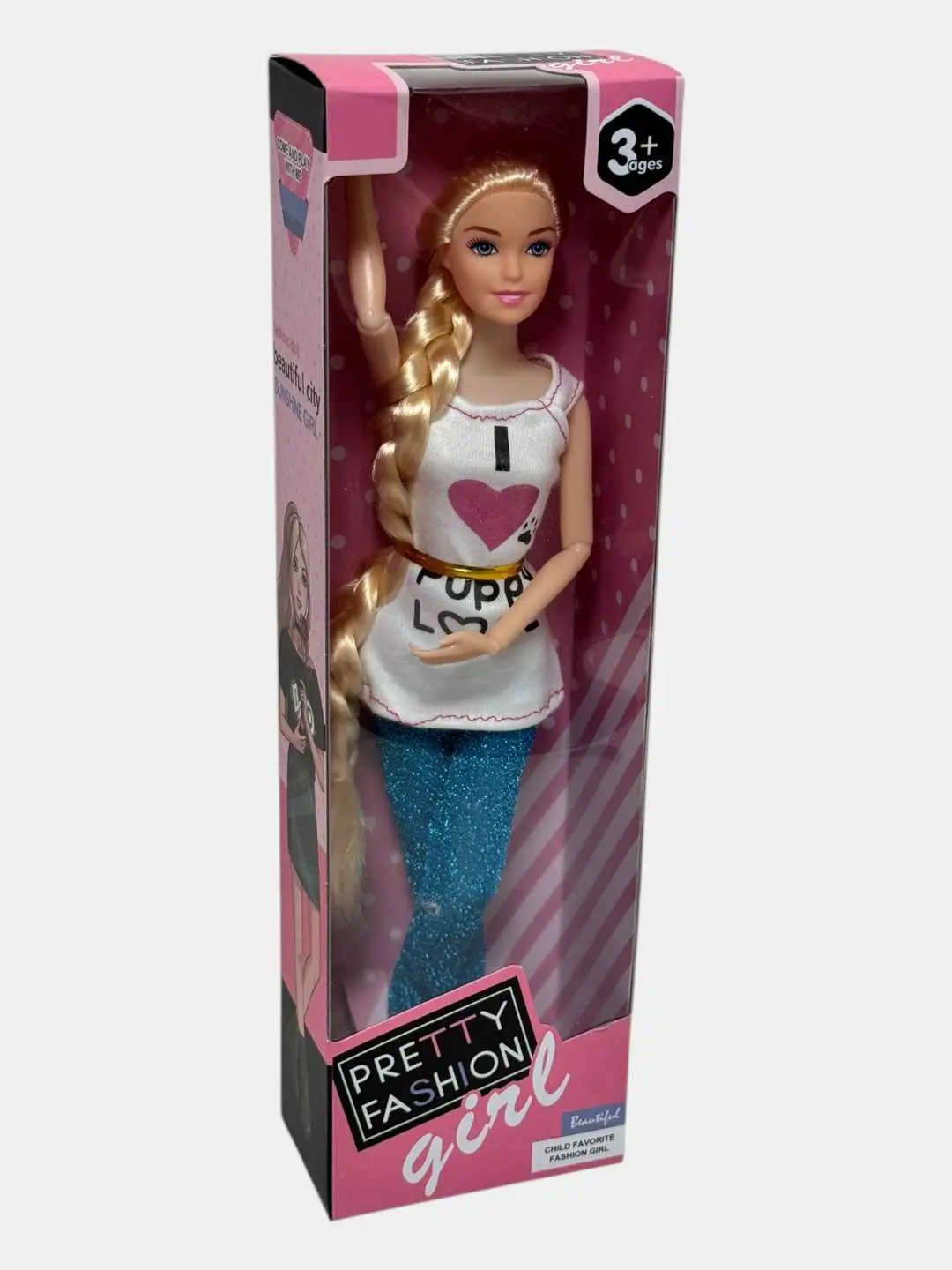 Pretty Fashion 30 sm balandlikdagi dolça fashionli o'yinchoq qizlar uchun sariq futbolka. — 6-rasm