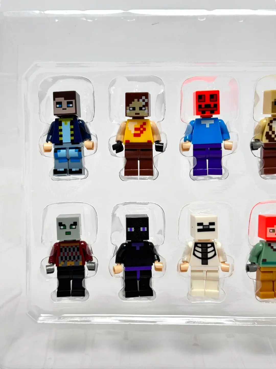 Minecraft minifiquralar to'plami, 12 dona, Pikselli uslub, 3+ yoshli bolalar uchun, Motorika rivojlanishi — 7-rasm