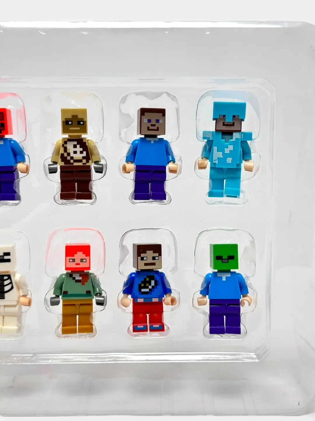 Minecraft minifiquralar to'plami, 12 dona, Pikselli uslub, 3+ yoshli bolalar uchun, Motorika rivojlanishi — 8-rasm
