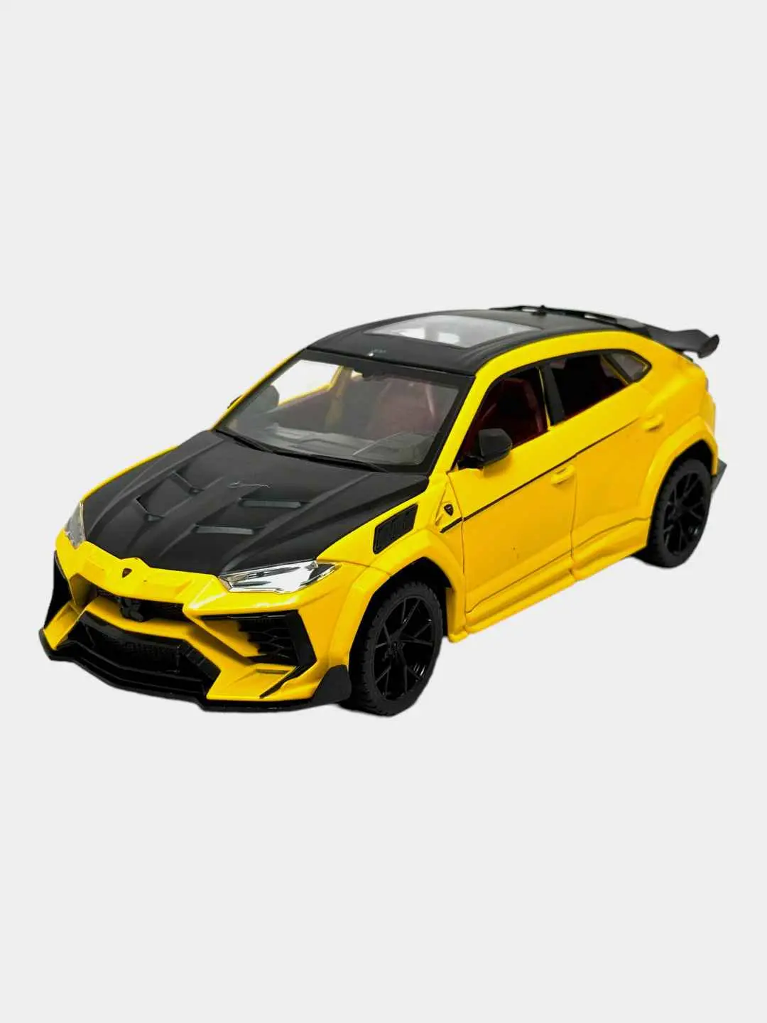 Lamborghini Urus Mansory modeli sariq 25 sm bolalar uchun 3+