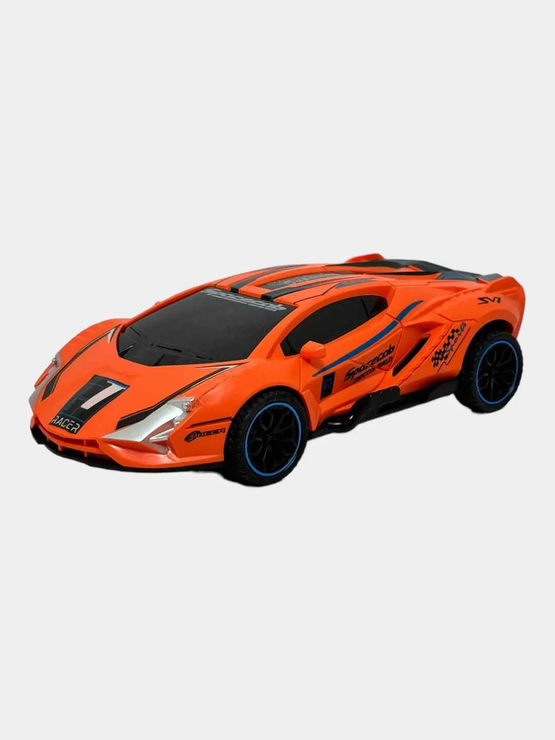 Инерционная машина гоночный болид Racer, оранжевый спорткар для мальчиков