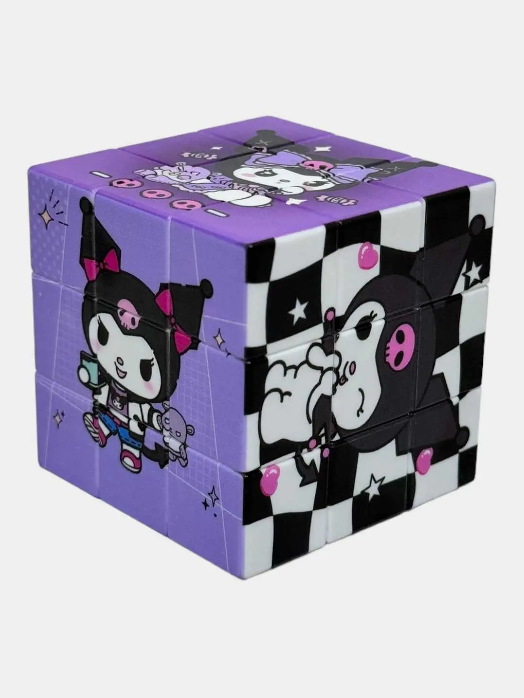 Kuromi Rubik kubigi, Tematik boshqotirma 6x6 sm, Bolalar va anime muxlislari uchun