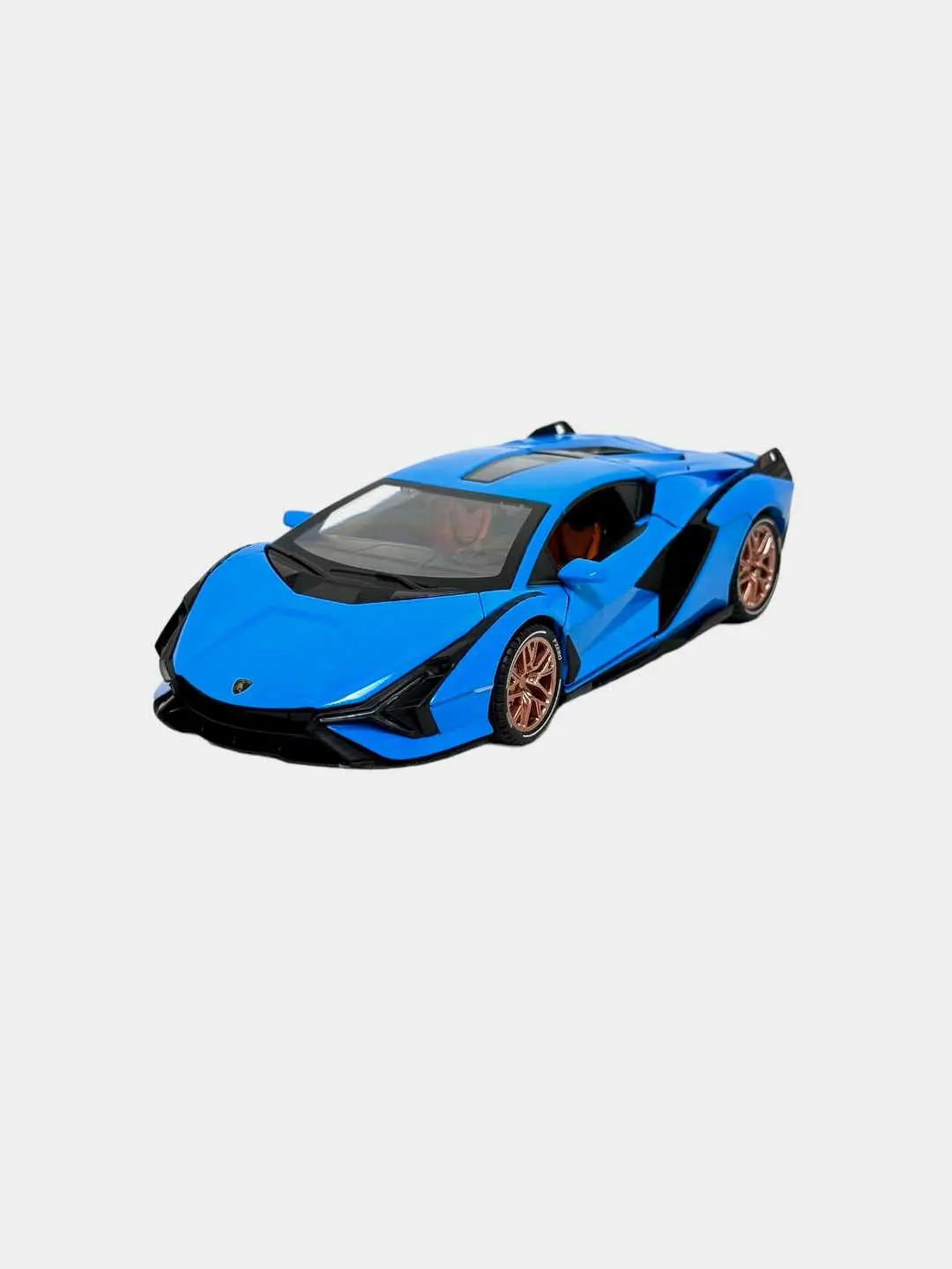 Lamborghini Sian 1:24 metall modeli, Ochiladigan eshiklar, Detallashtirilgan salon, 3 yoshdan katta bolalar va kollektorlar uchun — 2-rasm