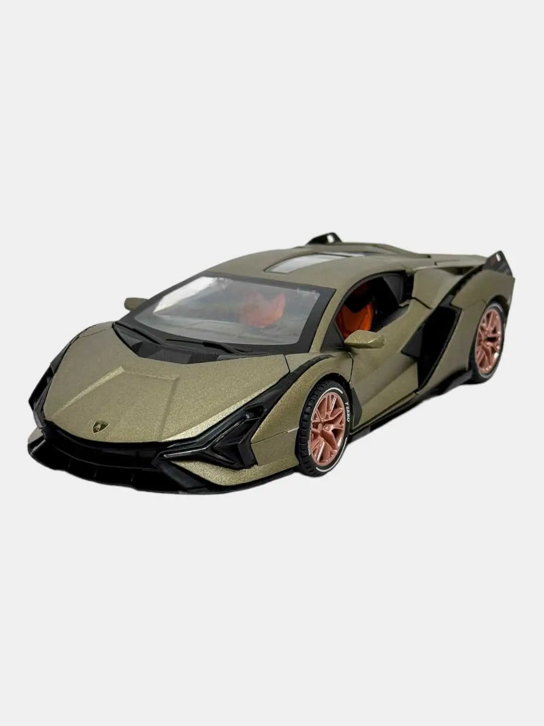 Lamborghini Sian 1:24 metall modeli, Ochiladigan eshiklar, Detallashtirilgan salon, 3 yoshdan katta bolalar va kollektorlar uchun — 3-rasm