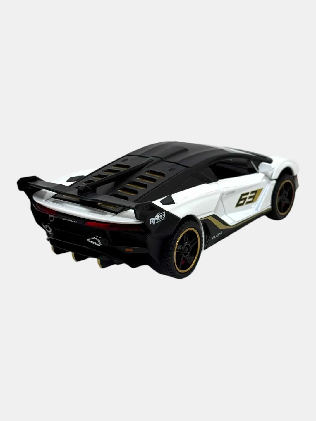 Lamborghini Speed Hunters kolleksiya modeli qizil sport mashina 1:18 — 8-rasm