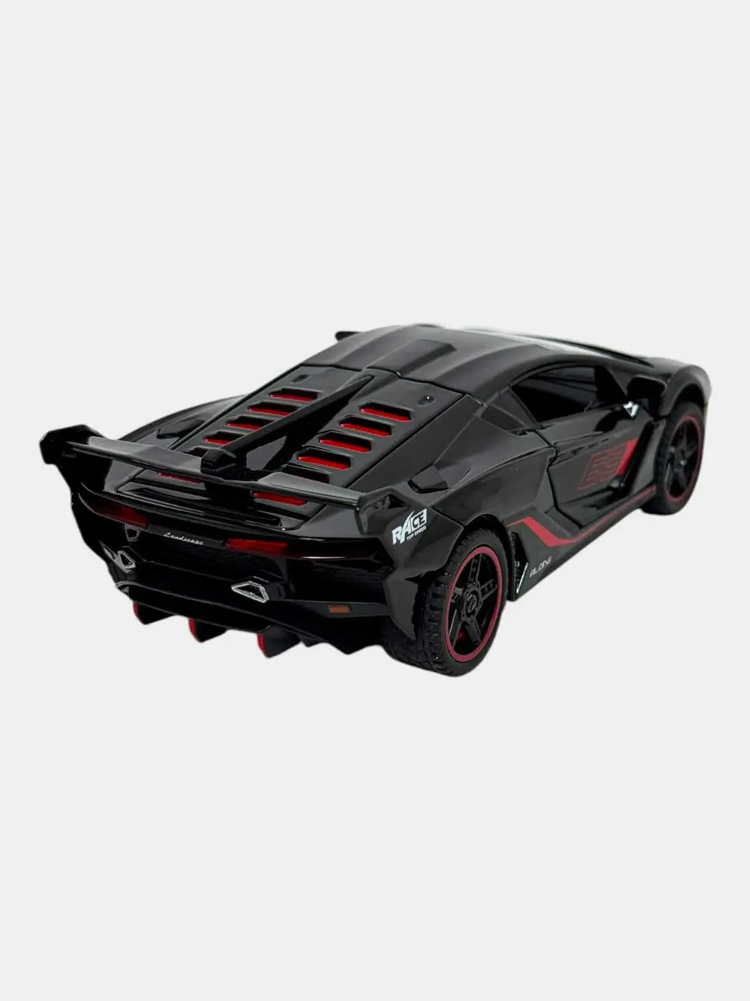 Lamborghini Speed Hunters kolleksiya modeli qizil sport mashina 1:18 — 5-rasm