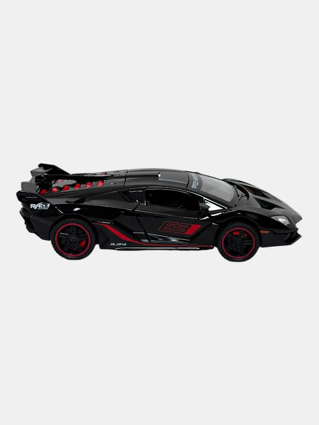 Lamborghini Speed Hunters kolleksiya modeli qizil sport mashina 1:18 — 4-rasm