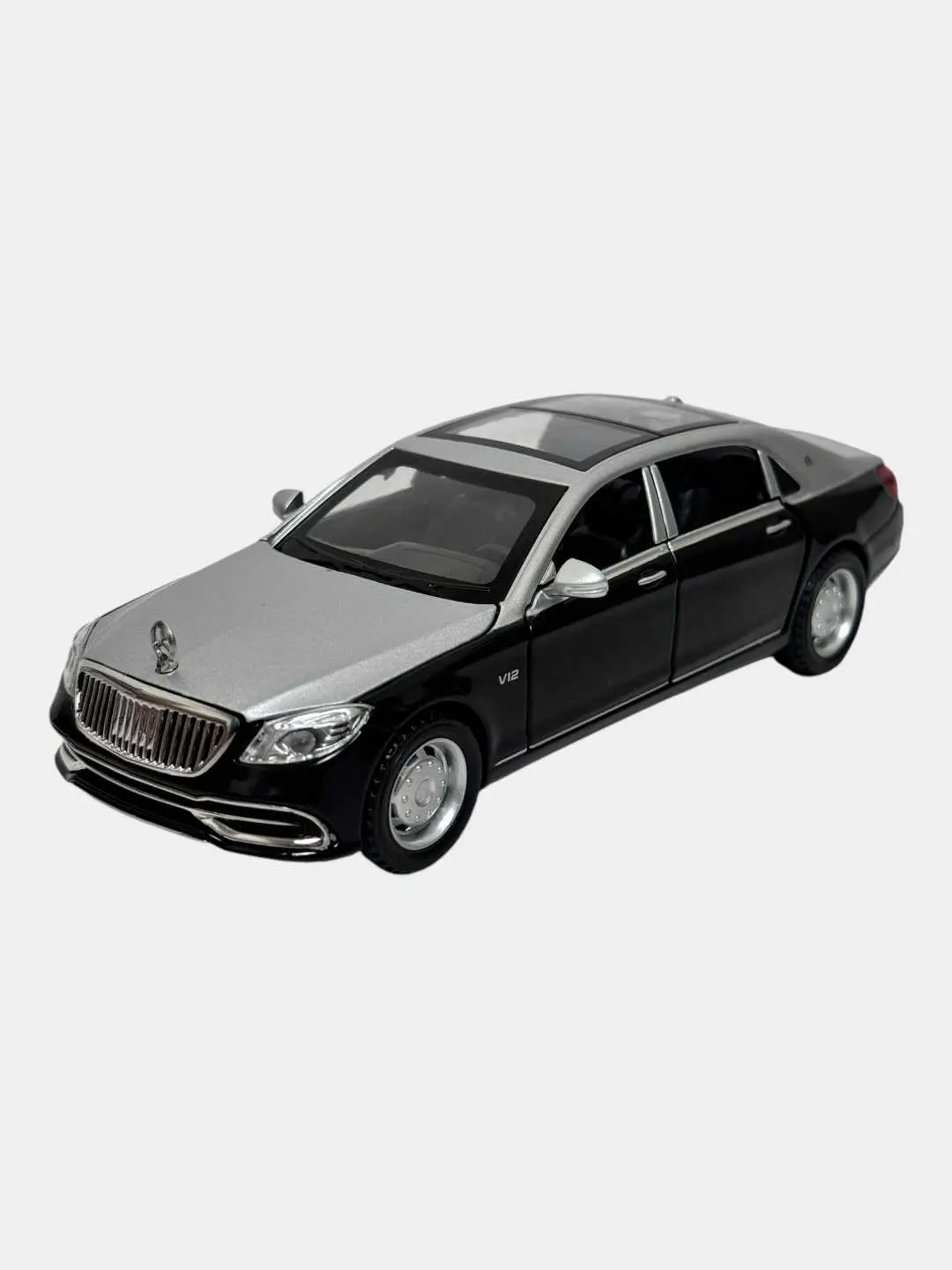 Kolleksiyalik metall mashinasi Mercedes-Maybach S650 25 sm qora. — 4-rasm