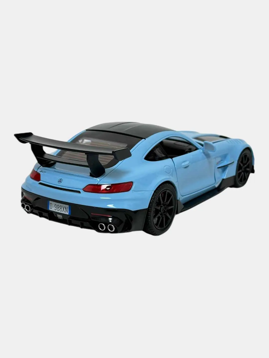 Metall model Mercedes Benz AMG GT 1:24, inersion mashina ovozli va chiroqli — 6-rasm