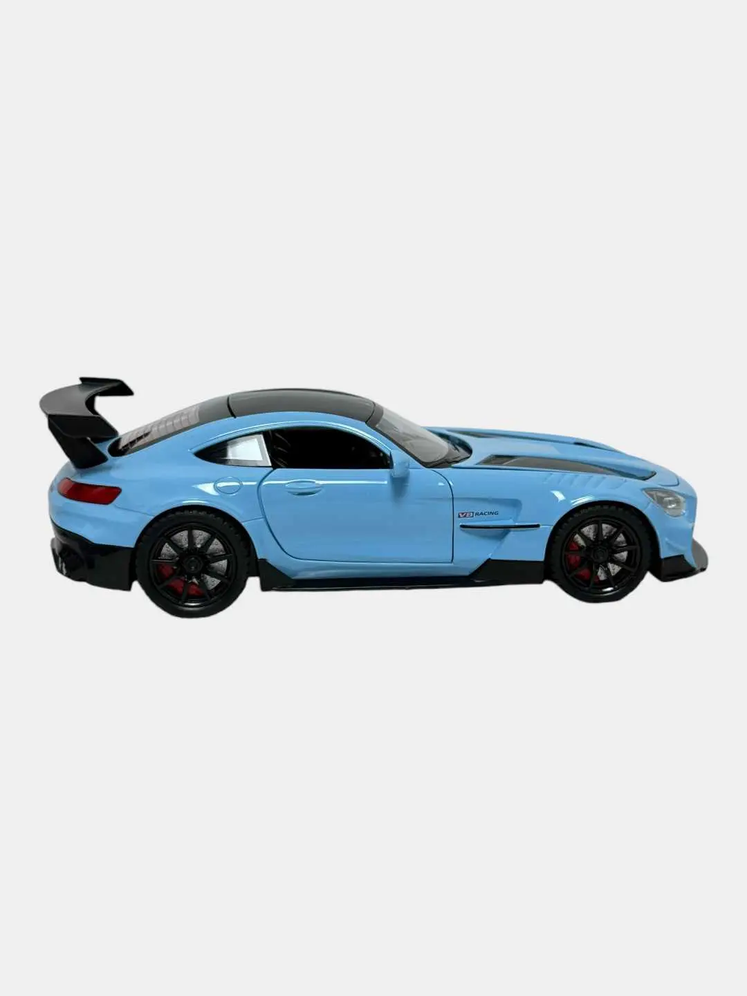 Metall model Mercedes Benz AMG GT 1:24, inersion mashina ovozli va chiroqli — 7-rasm