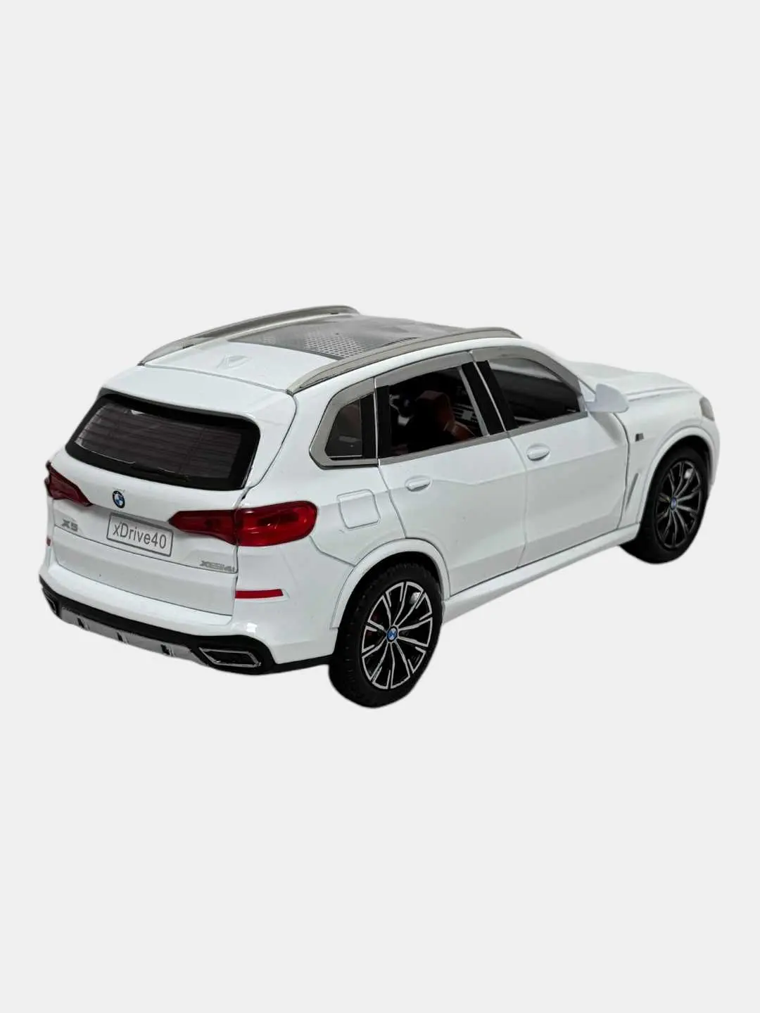 Metall BMW X5 mashinasi, iyunli, 1:24, detallangan, ko'k, bolalar uchun. — 9-rasm