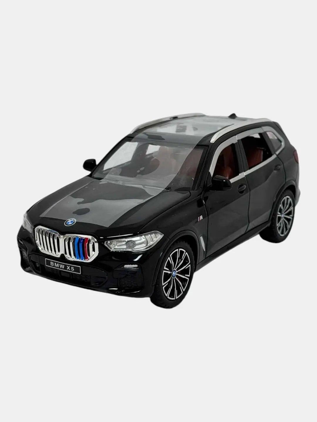 Metall BMW X5 mashinasi, iyunli, 1:24, detallangan, ko'k, bolalar uchun. — 4-rasm