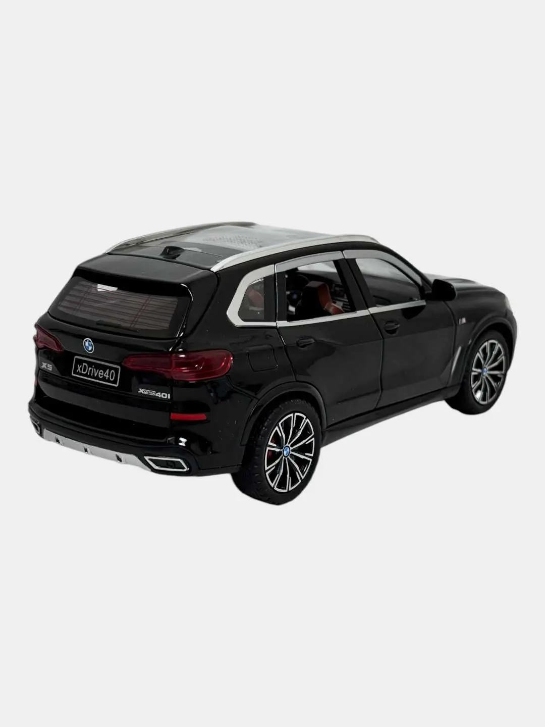 Metall BMW X5 mashinasi, iyunli, 1:24, detallangan, ko'k, bolalar uchun. — 6-rasm