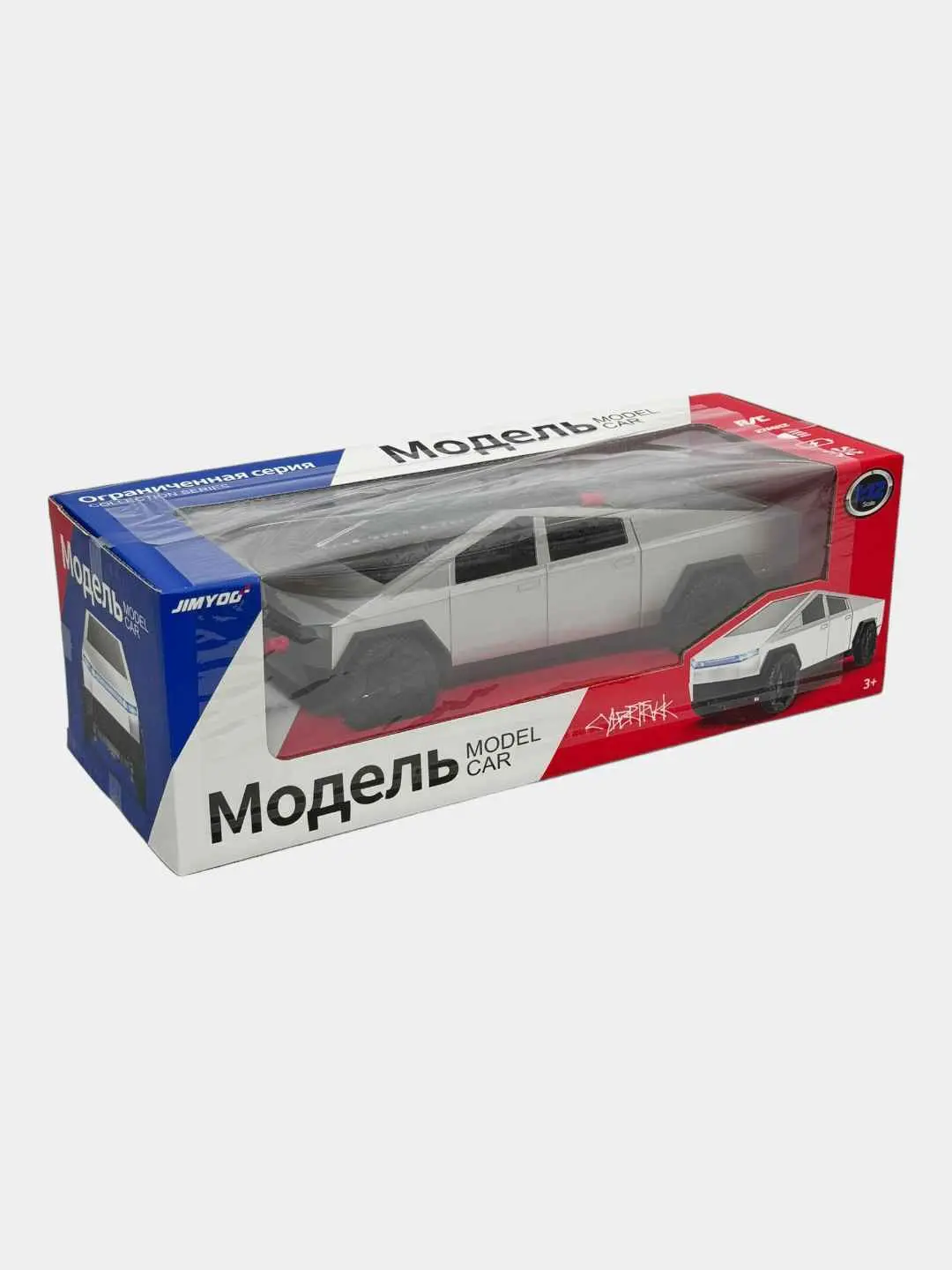 Masofaviy boshqariladigan Tesla Cybertruck mashinasi 1:12 JIMYOG pultli o'yinchoq pikap
