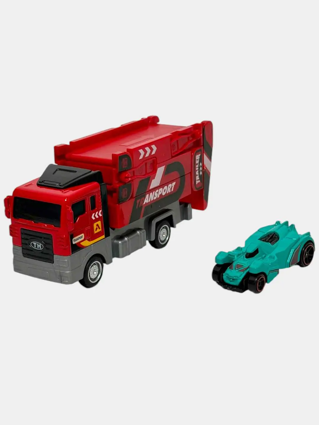 Hotwheel avtovoz va mashinali bolalar uchun transport o'yinchok to'plami. — 2-rasm