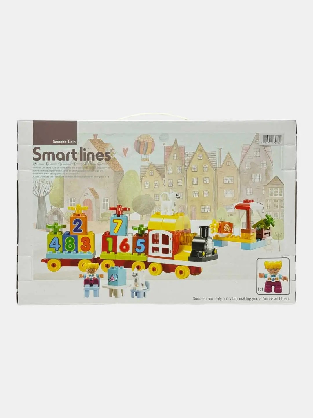 Smart lines bolalar konstruktori 63 element rivojlantiruvchi + poyezd. Kodi. 25480 — 5-rasm
